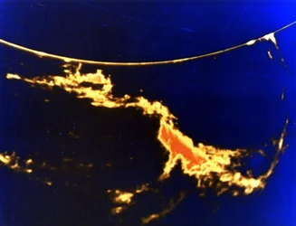 Éruption solaire - image en rayons X.